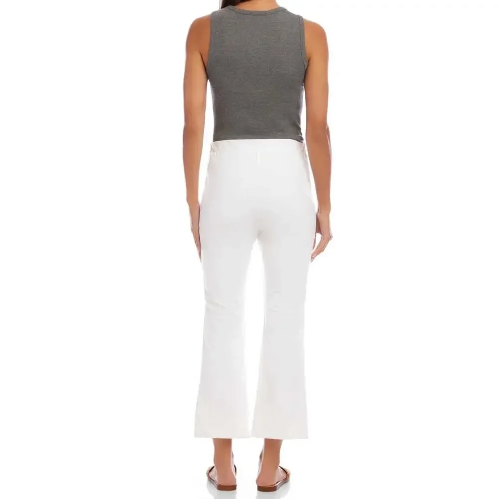 NWT Fifteen Twenty Off White Sigourney Pintuck Wide Leg Pants Size XS